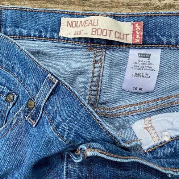 LEVI'S 515 BOOT CUT Womens Blue JEANS Size 10M ( 32 x 30.5 ) - Picture 12 of 16